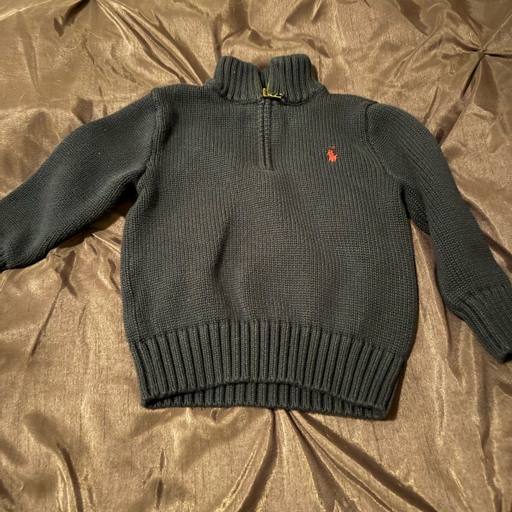 Boys Polo RL sweater. Navy blue. 3/3T